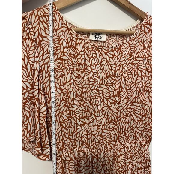 Made with Love Modest Maxi Midi Dress Size M Long Flowy Floral Boho Cottage Core - Picture 11 of 11